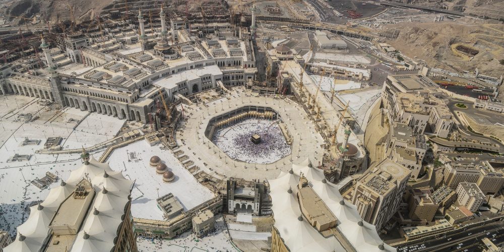 Mecca city aerial view